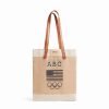 Medium | WeProduce Market Tote In Natural For Team Usa "Black And White"