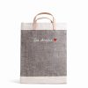 Large | James Cardenas Market Bag In Chambray With Embroidery