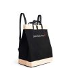 Large | James Cardenas Market Bag In Black Backpack With Embroidery