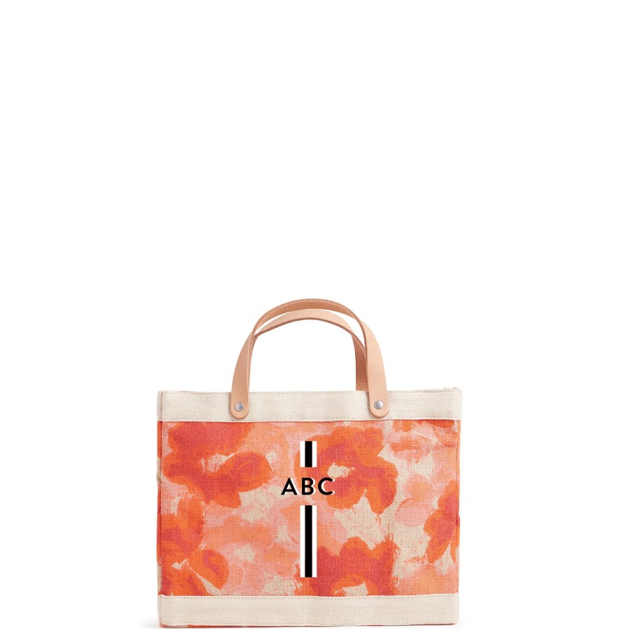 Small | WeProduce Petite Market Bag In Bloom By Liesel Plambeck With Monogram