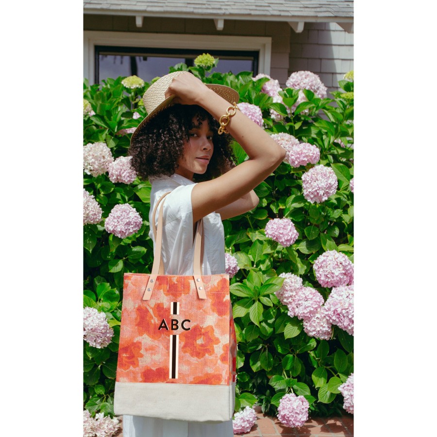 Medium | WeProduce Wine Tote In Bloom By Liesel Plambeck With Monogram