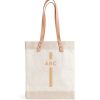 Medium | WeProduce Market Tote In White With Monogram