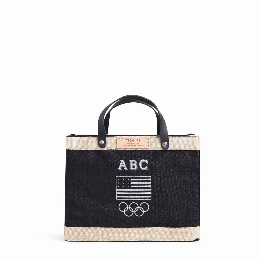 Small | WeProduce Petite Market Bag In Black For Team Usa "Black And White"