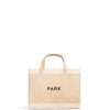 Small | WeProduce Petite Market Bag In Natural With "Park"