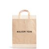 Large | WeProduce Market Bag In Natural With "Major Tom"