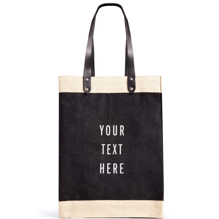 Large | WeProduce Market Bag In Black With Long Handle