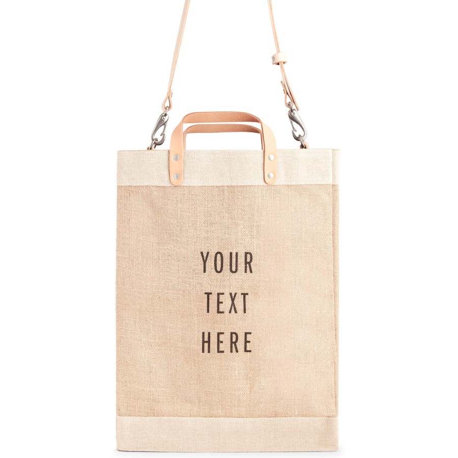 Large | WeProduce Market Bag In Natural With Strap