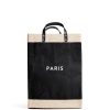 Large | WeProduce Market Bag In Black With "Paris"