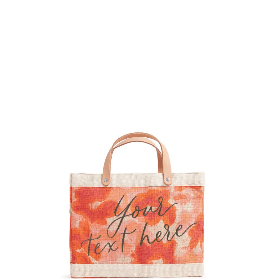 Small | Kylie Yoshida Petite Market Bag In Bloom By Liesel Plambeck With Calligraphy