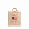 Large | WeProduce Market Bag In Natural For Team Usa "Red, White, And Blue"