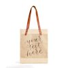 Medium | Kylie Yoshida Market Tote In Natural With Calligraphy