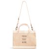 Small | WeProduce Petite Market Bag In Natural With Strap