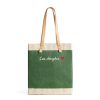 Medium | James Cardenas Market Tote In Field Green With Embroidery