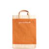 Large | James Cardenas Market Bag In Citrus With Embroidery