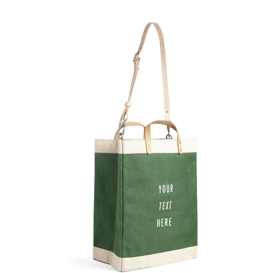 Large | WeProduce Market Bag In Field Green With Strap