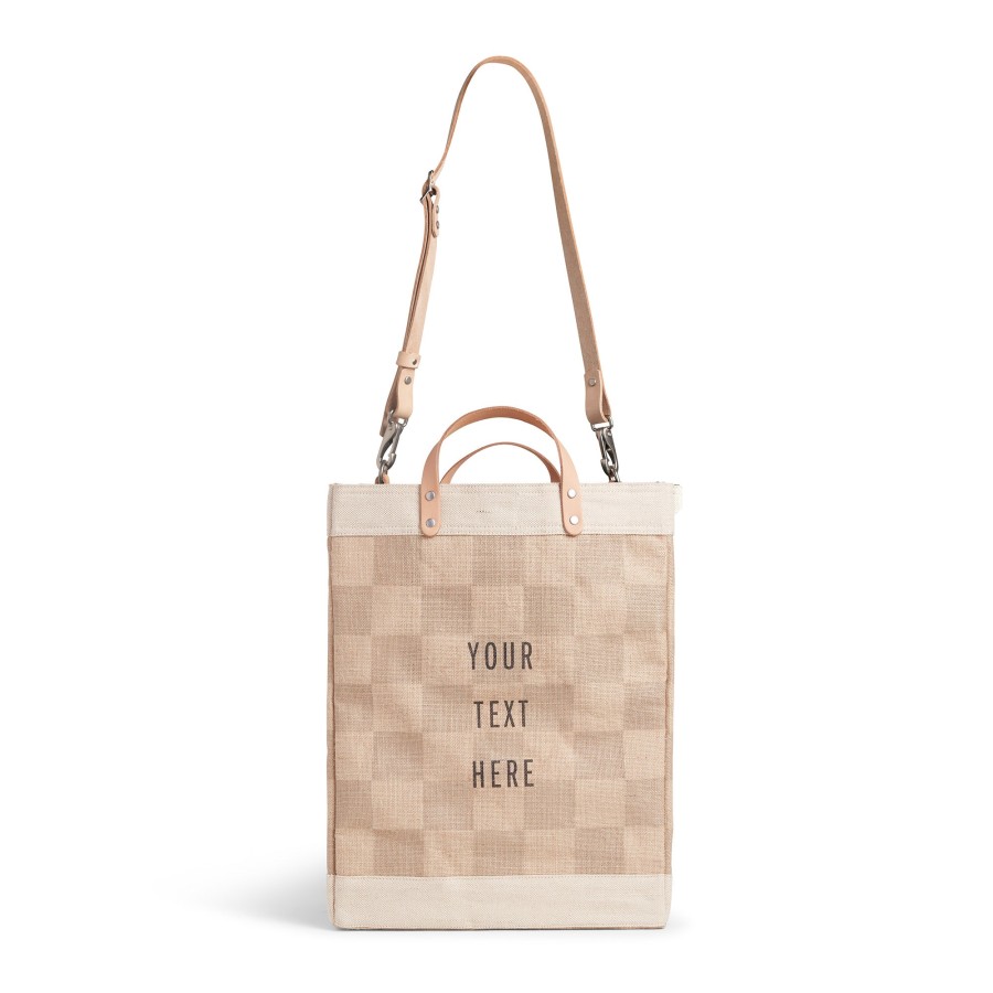 Large | WeProduce Market Bag In Checker With Strap