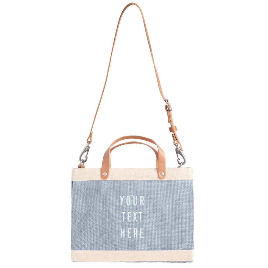 Small | WeProduce Petite Market Bag In Cool Gray With Strap