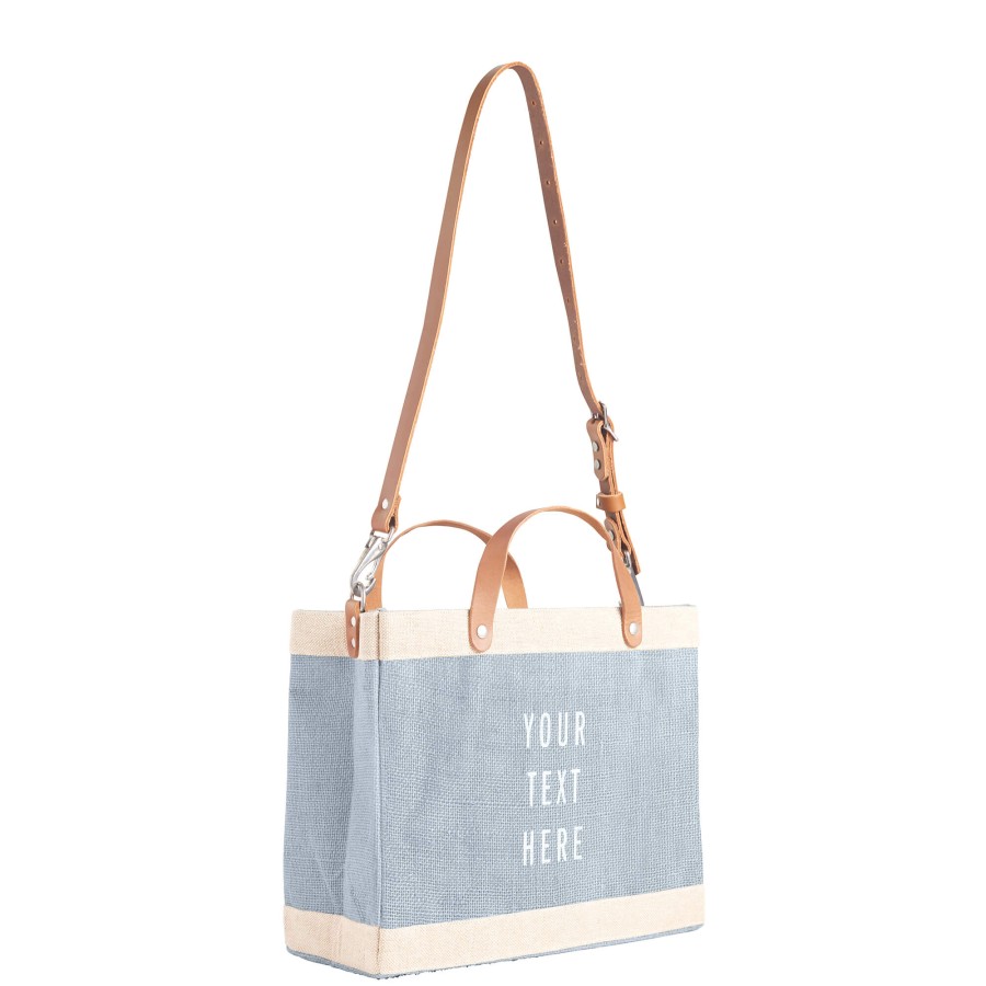 Small | WeProduce Petite Market Bag In Cool Gray With Strap