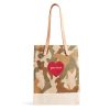 Medium | James Cardenas Wine Tote In Safari With Embroidered Heart