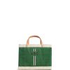 Small | WeProduce Petite Market Bag In Field Green With Black Monogram