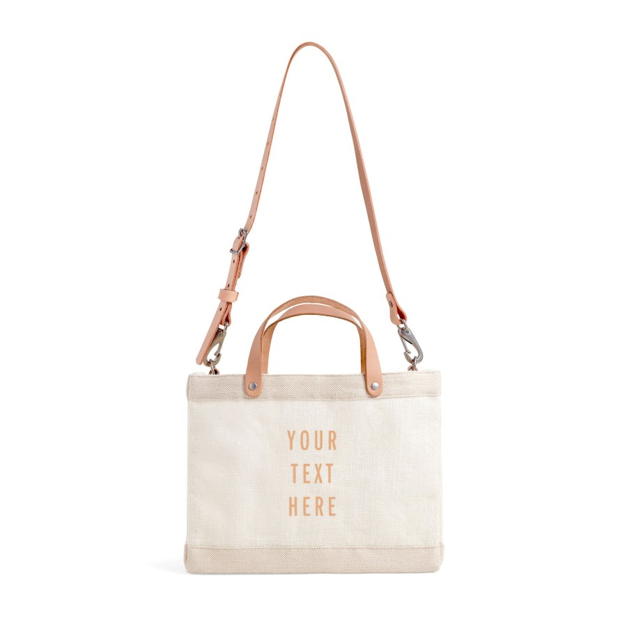 Small | WeProduce Petite Market Bag In White With Strap