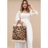 Large | WeProduce Market Bag In Cheetah Print