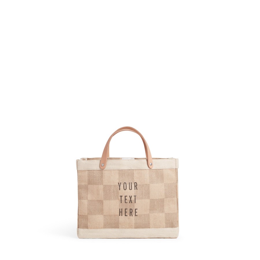 Small | WeProduce Petite Market Bag In Checker