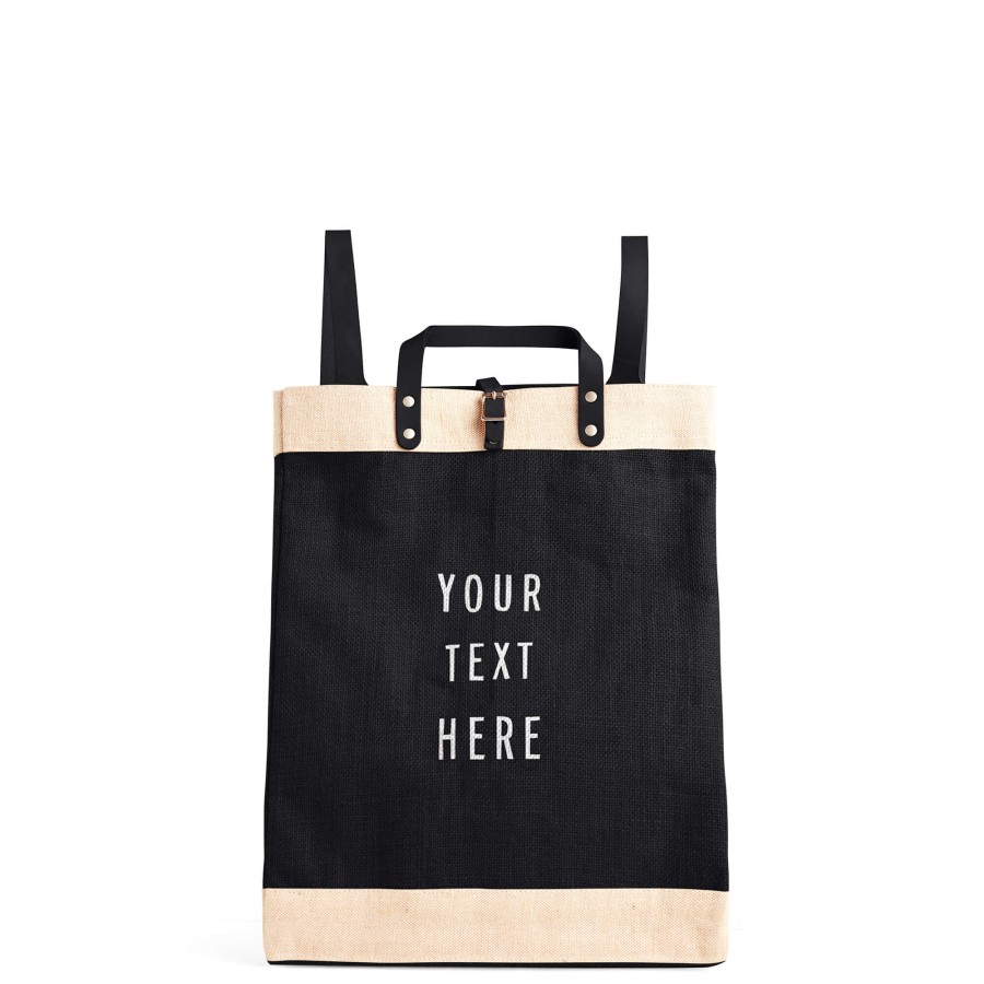 Large | WeProduce Market Bag In Black Backpack