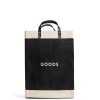 Large | WeProduce Market Bag In Black With "Goods"