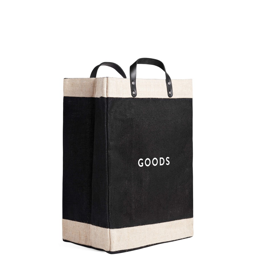 Large | WeProduce Market Bag In Black With "Goods"