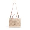 Small | WeProduce Petite Market Bag In Checker With Strap