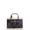 Small | James Cardenas Petite Market Bag In Shadow Safari With Embroidery