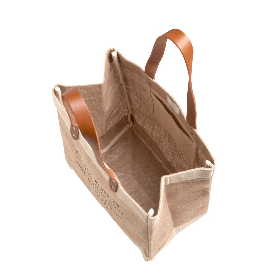 Large | WeProduce Market Bag In Natural With Long Handle