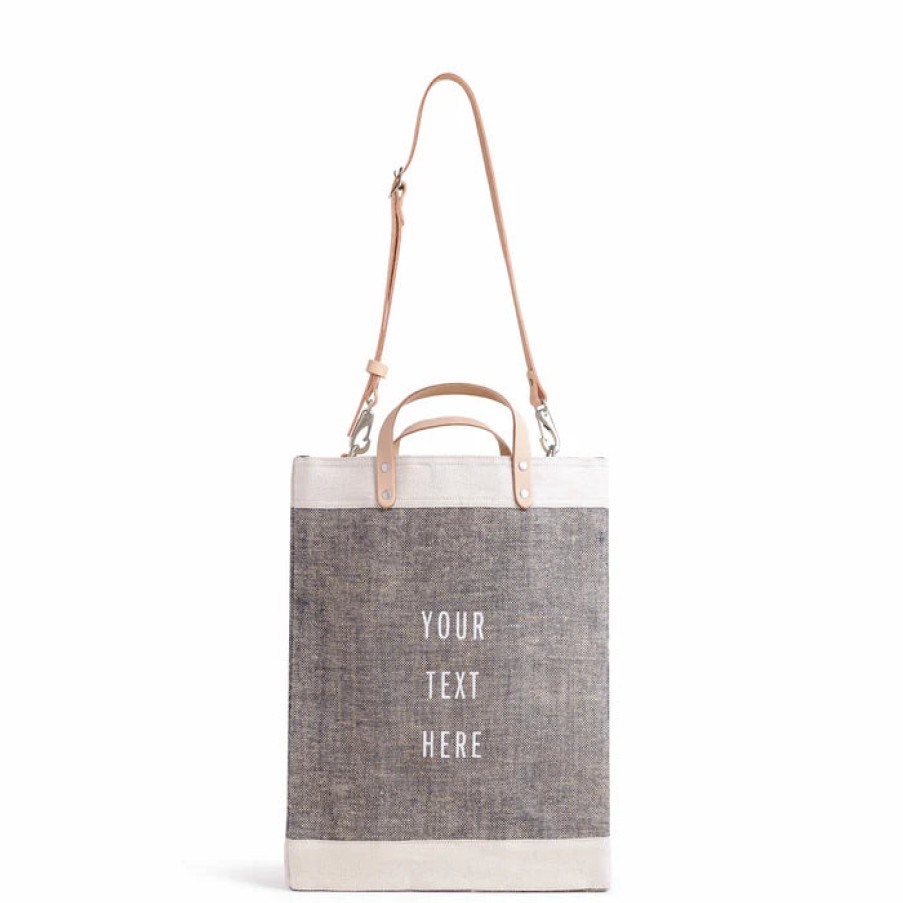 Large | WeProduce Market Bag In Chambray With Strap