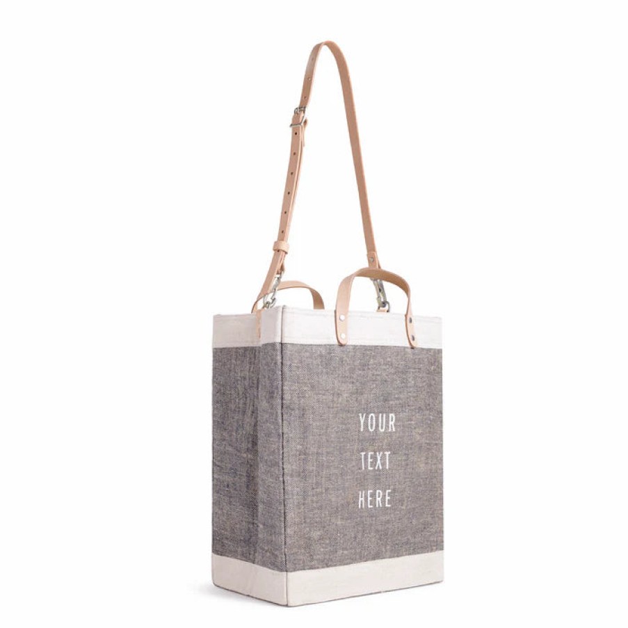 Large | WeProduce Market Bag In Chambray With Strap