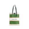 Large | WeProduce Market Bag In Court Green Chenille With Adjustable Handle