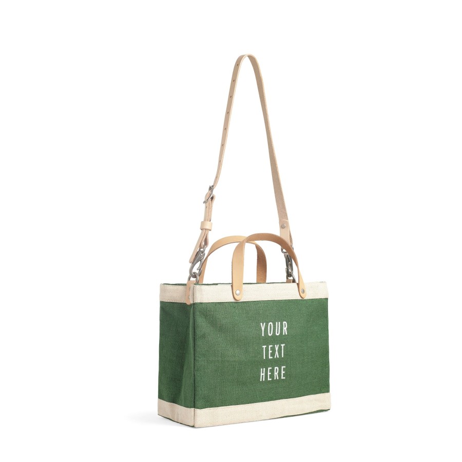 Small | WeProduce Petite Market Bag In Field Green With Strap