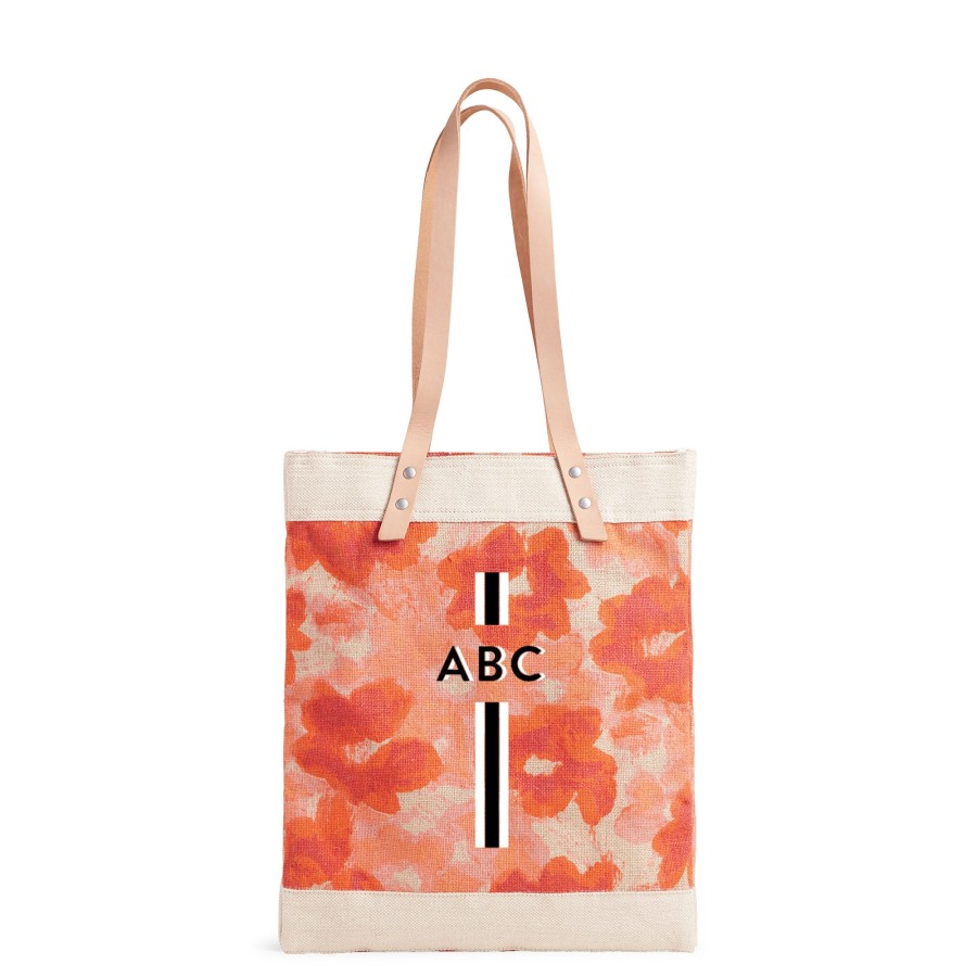 Medium | WeProduce Market Tote In Bloom By Liesel Plambeck With Monogram