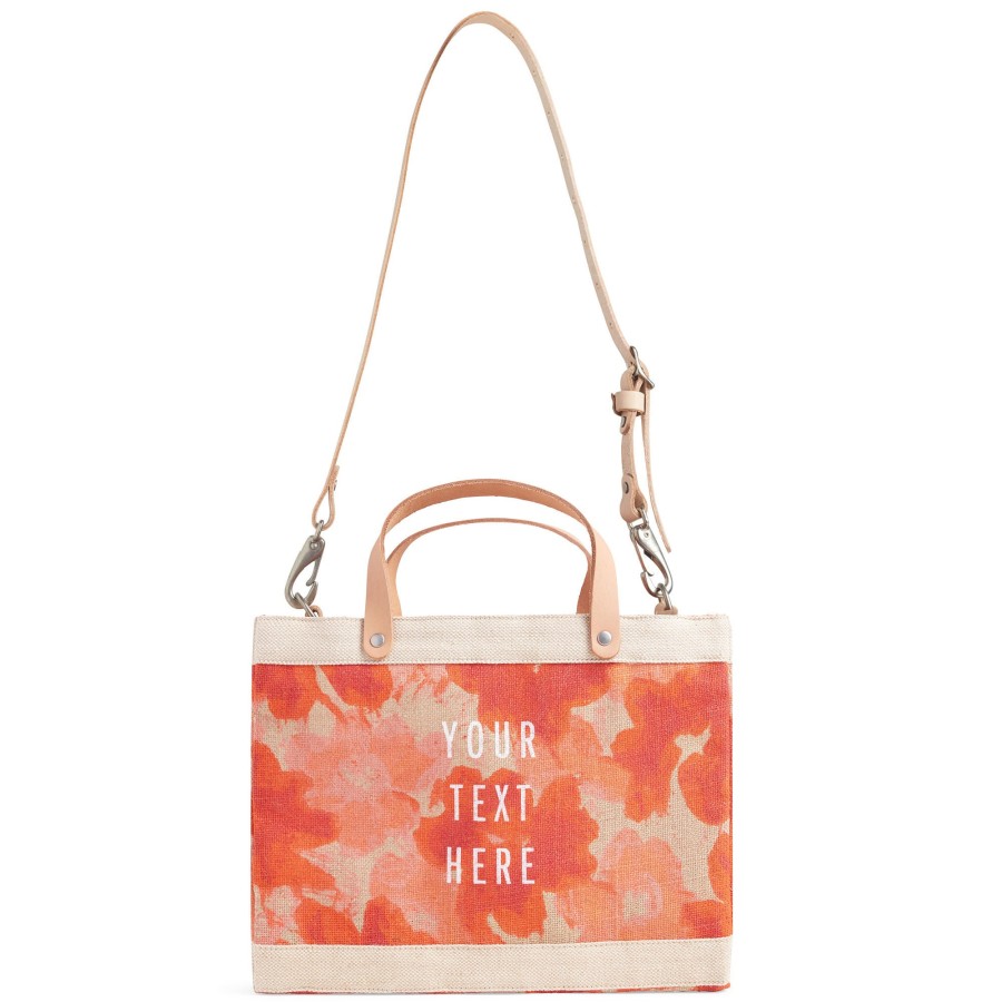 Small | WeProduce Petite Market Bag In Bloom By Liesel Plambeck With Strap