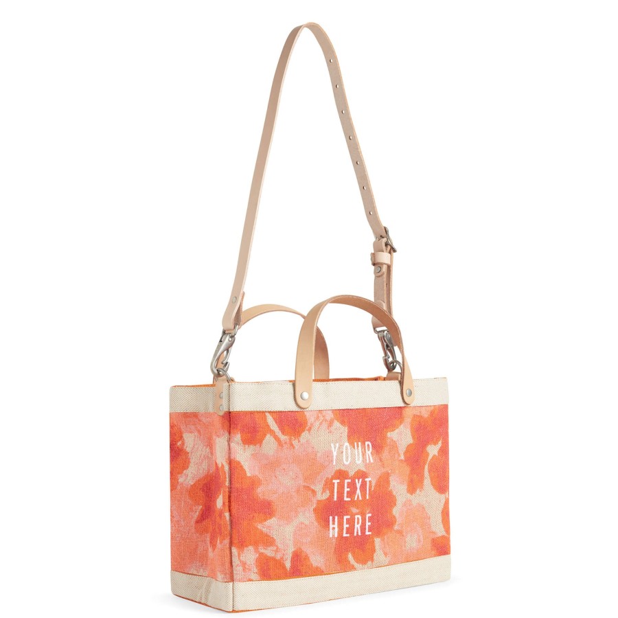 Small | WeProduce Petite Market Bag In Bloom By Liesel Plambeck With Strap