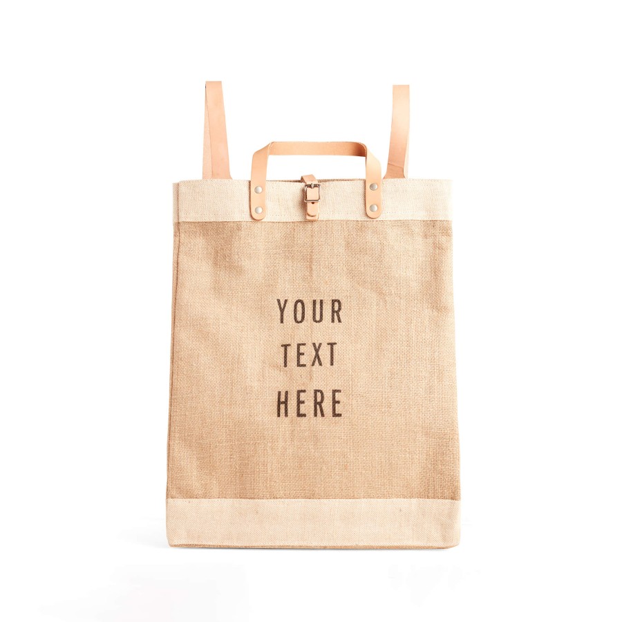 Large | WeProduce Market Bag In Natural Backpack