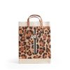 Large | WeProduce Market Bag In Cheetah Print With Monogram