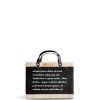 Small | WeProduce Petite Market Bag In Black With Love Note