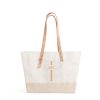 Medium | WeProduce Shoulder Market Bag In White With Monogram