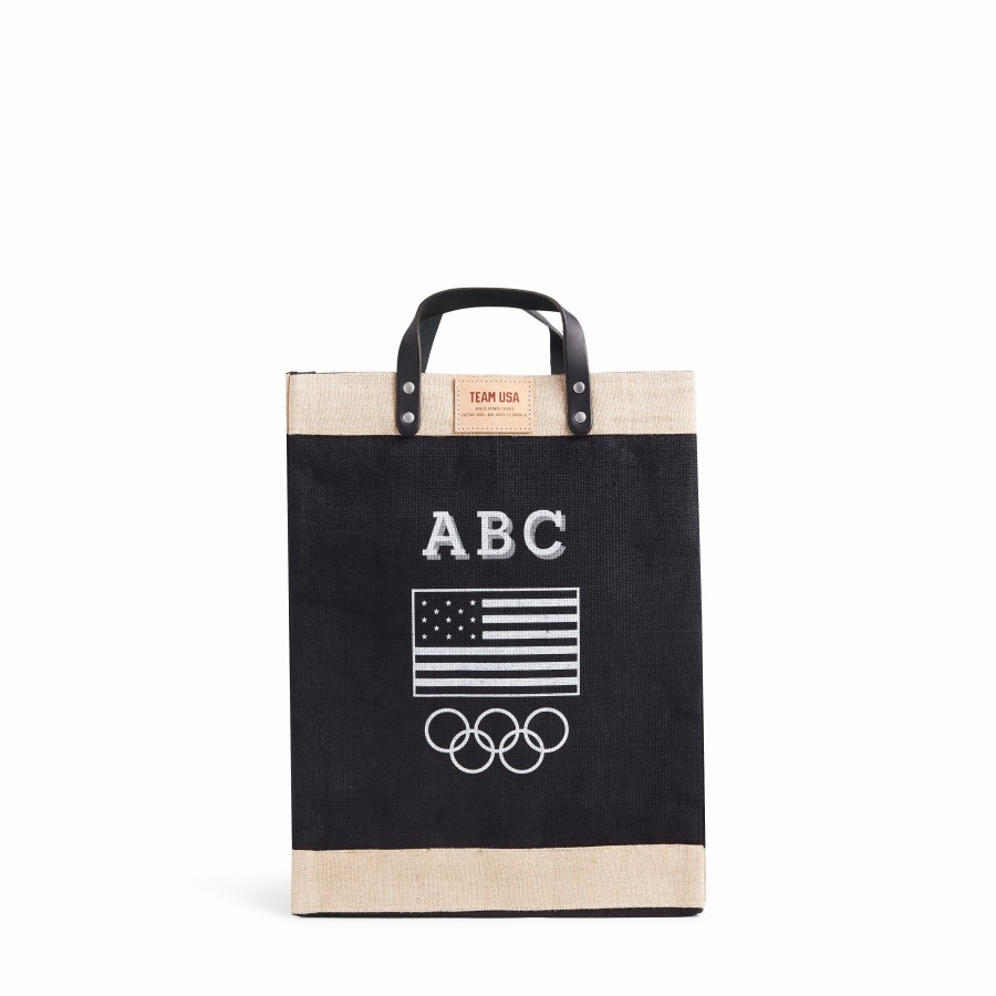 Large | WeProduce Market Bag In Black For Team Usa "Black And White"