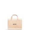 Small | WeProduce Petite Market Bag In Natural With "Misc"