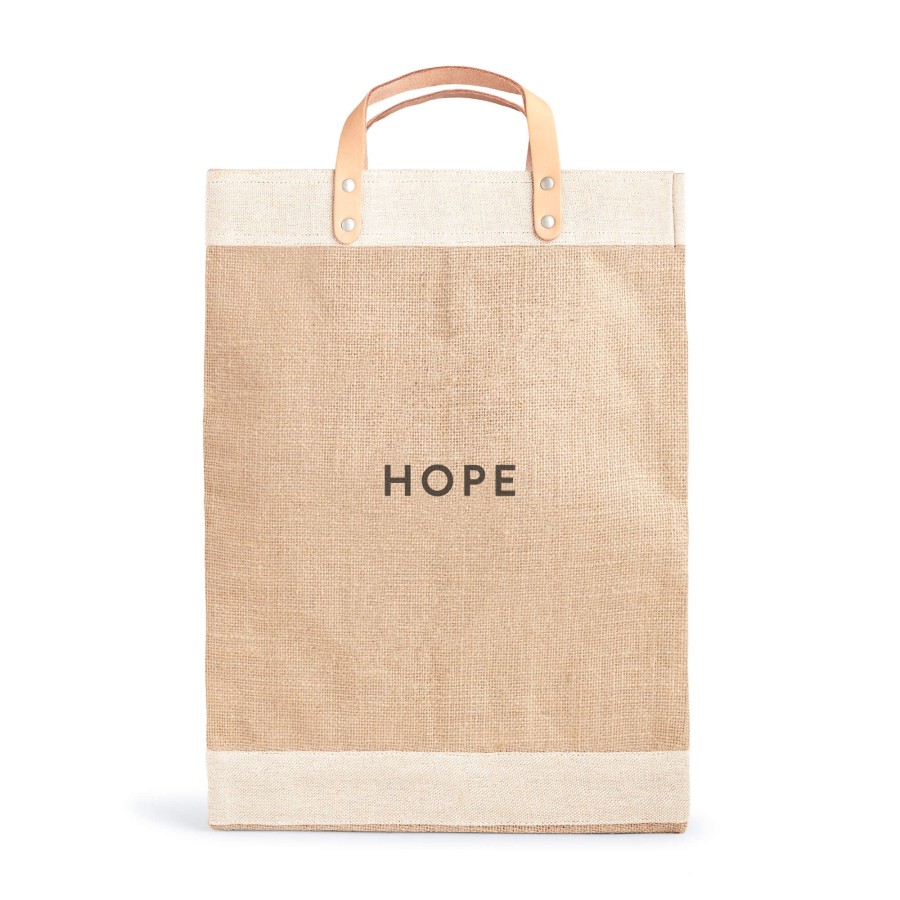 Large | WeProduce Market Bag In Natural With "Hope"