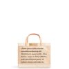 Small | WeProduce Petite Market Bag In Natural With Love Note