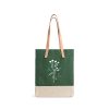 Medium | WeProduce Wine Tote In Field Green Wildflower By Amy Logsdon