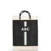 Large | WeProduce Market Bag In Black With Monogram